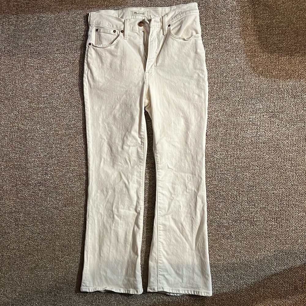 Madewell Perfect Vintage Flare Crop Jean in Vintage Canvas, sz 27